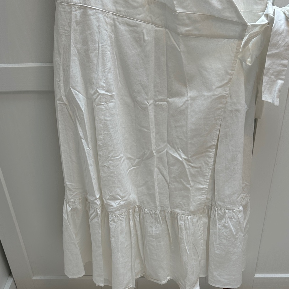City Chic Ivory Tie-Waist wrap v neck Maxi Dress. Sz 16. New - Picture 7 of 13